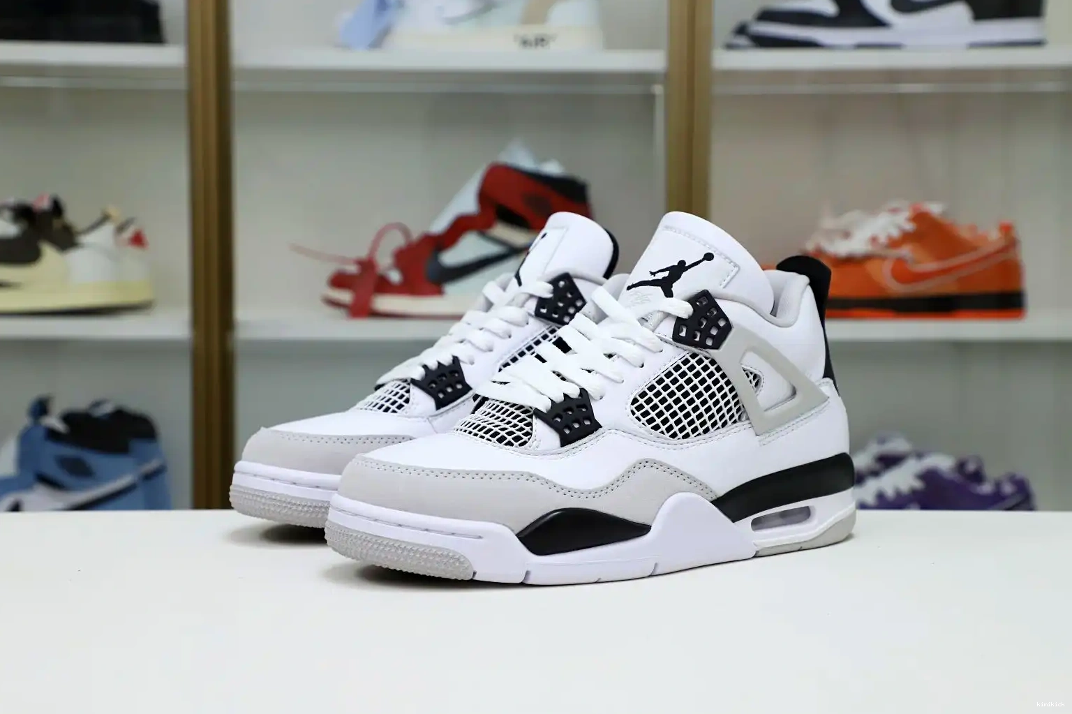 JORDAN 4 BLACK AIR MILITARY Kimikick 0420